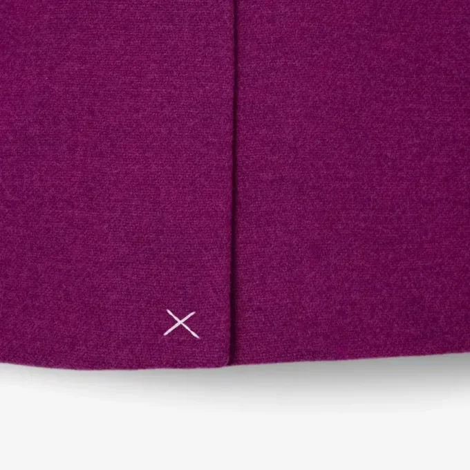 Runway-Blazer aus marmorierter Wolle mit doppelter Knopfleiste