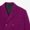 Runway-Blazer aus marmorierter Wolle mit doppelter Knopfleiste