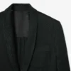 Runway-Blazer aus Satin mit Schalkragen