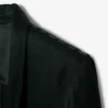 Runway-Blazer aus Satin mit Schalkragen