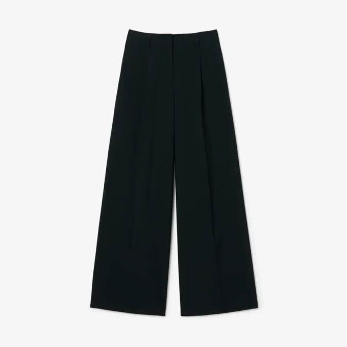 Runway-Hose aus Woll-Blend in weiter Passform