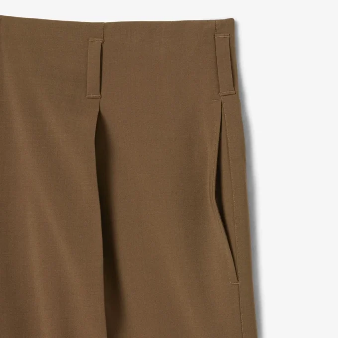 Runway-Hose aus Woll-Blend in weiter Passform