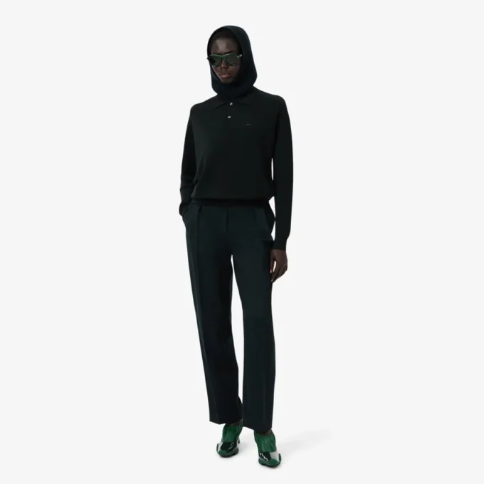 Runway-Hose aus Wolle mit geradem Schnitt