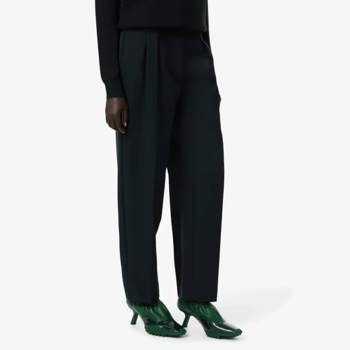 Runway-Hose aus Wolle mit geradem Schnitt