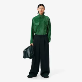 Runway-Hose aus Wolle mit weitem Schnitt