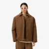 Runway-Jacke aus Wolle-Blend mit Wattierung