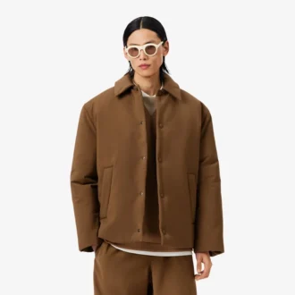 Runway-Jacke aus Wolle-Blend mit Wattierung
