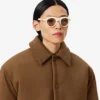 Runway-Jacke aus Wolle-Blend mit Wattierung