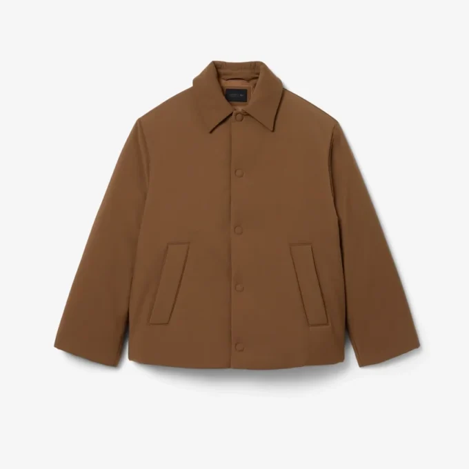 Runway-Jacke aus Wolle-Blend mit Wattierung