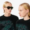 Runway Jacquard-Pullover mit Krokodil-Motiv