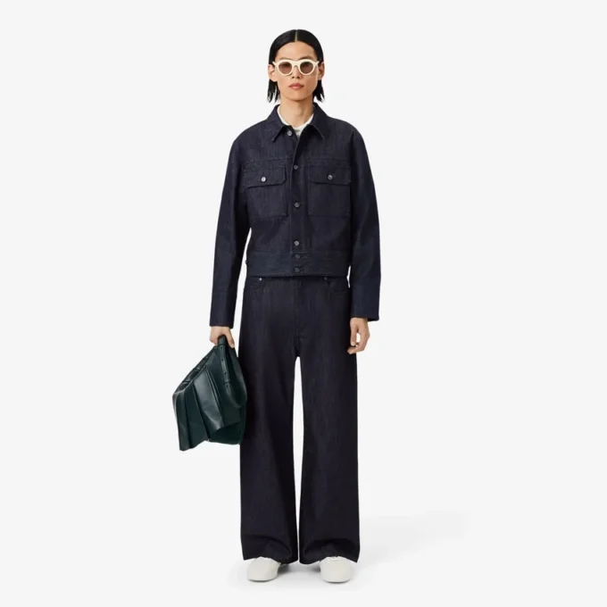 Runway-Jeansjacke in Indigo