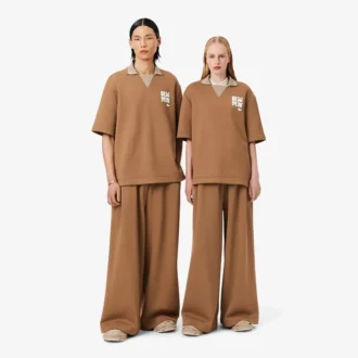 Runway-Jogginghose aus plissiertem Satin