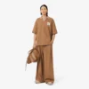 Runway-Jogginghose aus plissiertem Satin