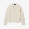 Runway Kaschmir-Strickjacke mit Zopfmuster