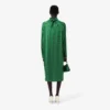 Runway-Kleid mit Satin-Schalausschnitt und Print