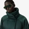 Runway Lange, schillernde Pufferjacke