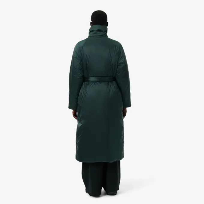 Runway Lange, schillernde Pufferjacke