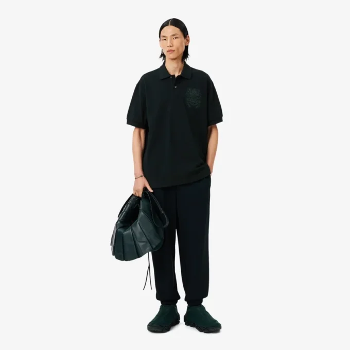 Runway Loose Fit Shield Piqué-Poloshirt