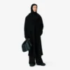 Runway-Mantel aus gekochter Wolle