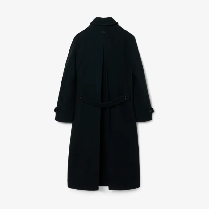 Runway-Mantel aus gekochter Wolle