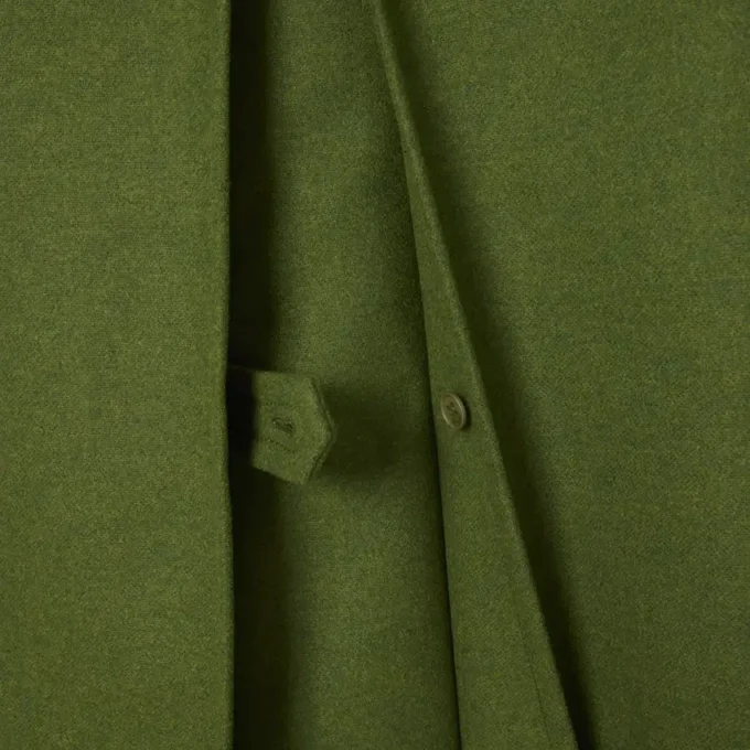 Runway-Peacoat aus langer Slub-Wolle