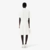 Runway-Poloshirt-Kleid mit Plissee und Stickerei
