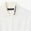 Runway-Poloshirt-Kleid mit Plissee und Stickerei