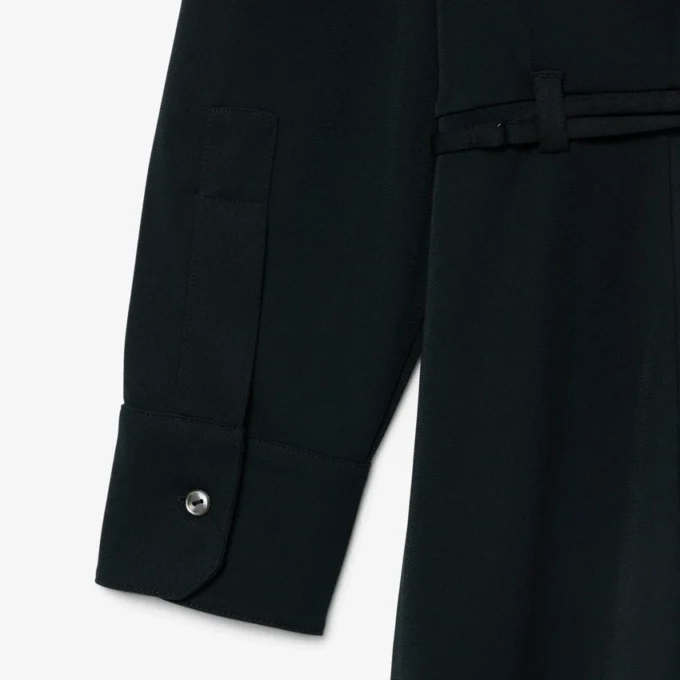 Runway-Poloshirt-Maxikleid mit Plissee