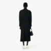 Runway-Poloshirt-Maxikleid mit Plissee