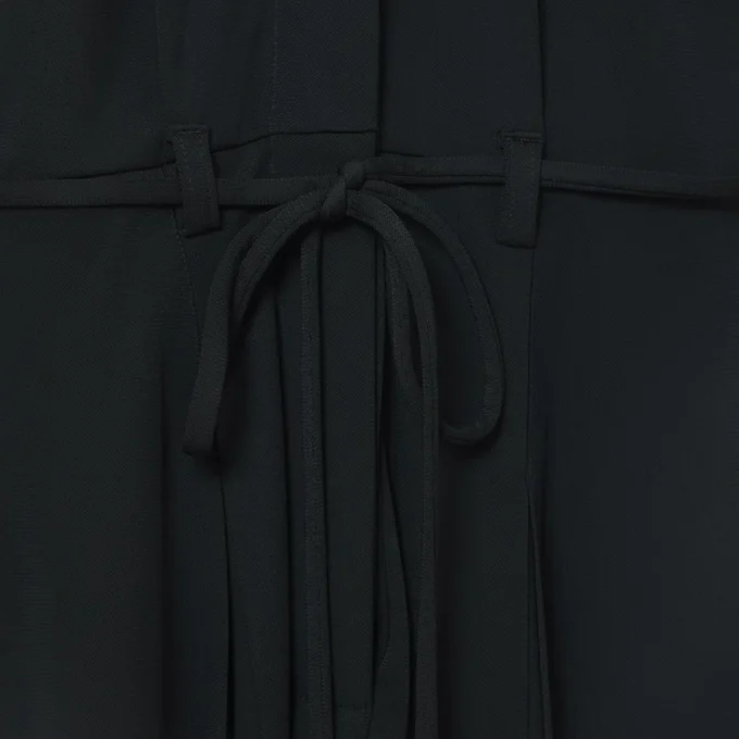Runway-Poloshirt-Maxikleid mit Plissee