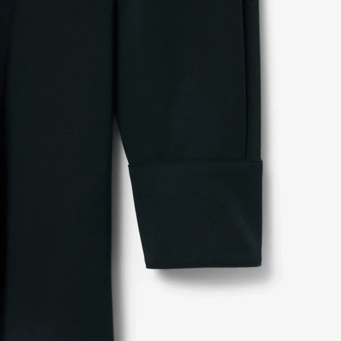 Runway-Poloshirt-Maxikleid mit Plissee