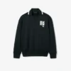 Runway-Poloshirt mit Kragenabzeichen-Akzent-Sweatshirt
