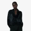 Runway-Poloshirt mit Velours-Kragen