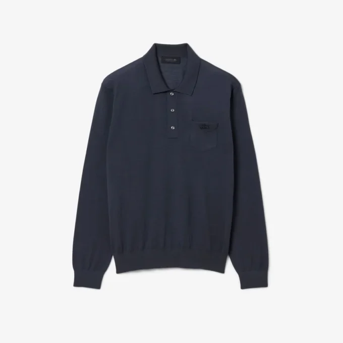Runway-Pullover aus Merinowolle mit Polokragen