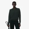 Runway-Pullover aus Wollmischung mit Poloshirt-Kragen