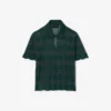 Runway-Pullover mit Polo-Kragen aus Pointelle