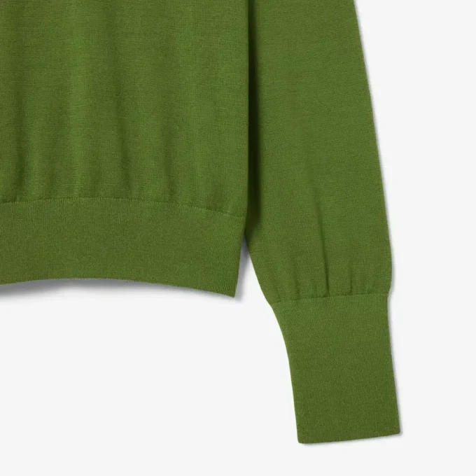 Runway-Pullover mit Polokragen aus Merinowolle