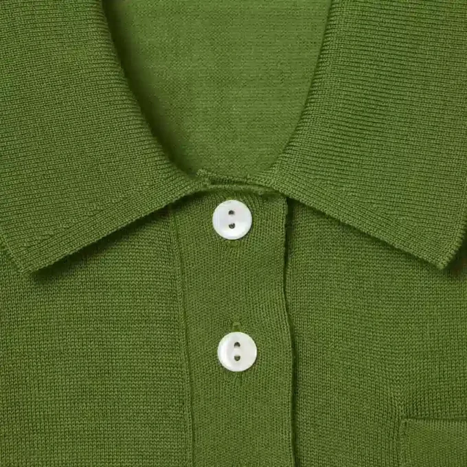 Runway-Pullover mit Polokragen aus Merinowolle