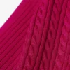 Runway-Pullover mit Zopfmuster und Poloshirt-Kragen