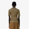 Runway-Pullover mit Zopfmuster und Poloshirt-Kragen
