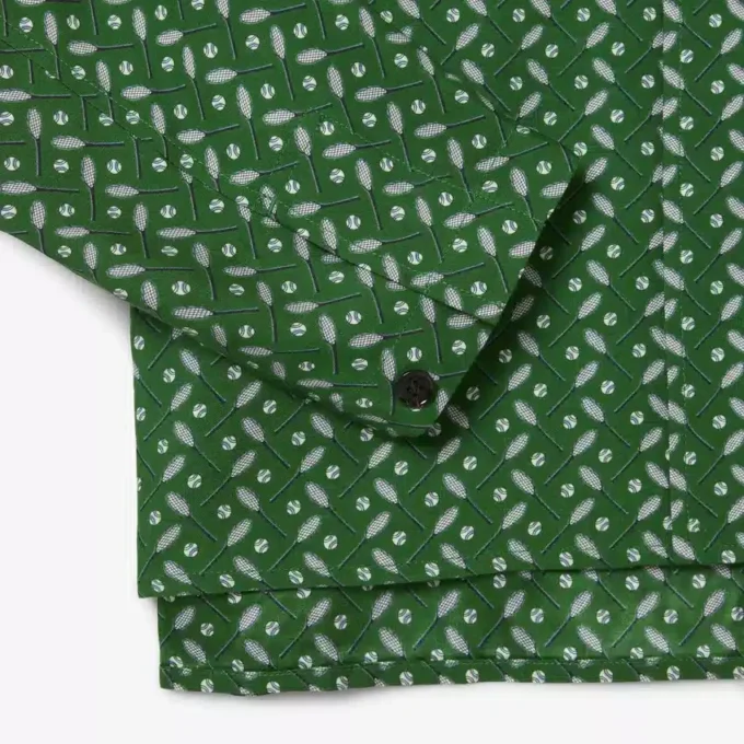 Runway Regular Fit Satinhemd mit Print