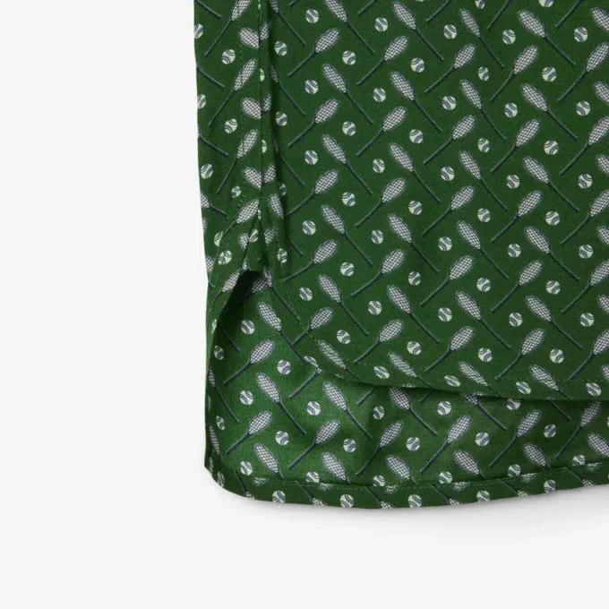 Runway Regular Fit Satinhemd mit Print