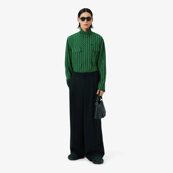 Runway Regular Fit Satinhemd mit Print