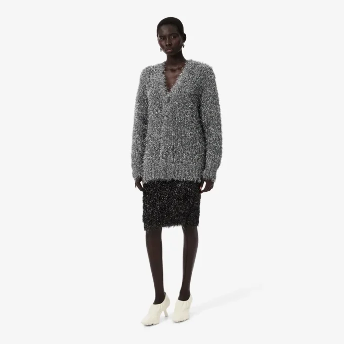 Runway-Rock aus Lurex-Strick
