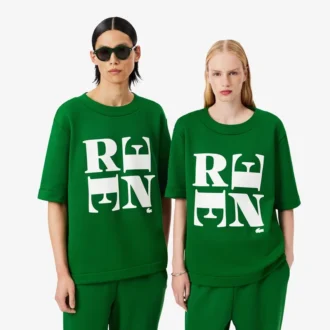 Runway Satin T-Shirt mit Grafik