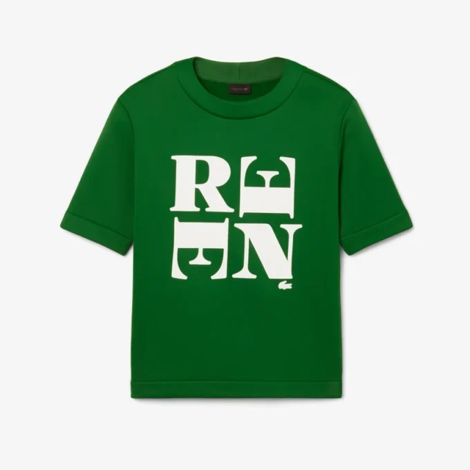 Runway Satin T-Shirt mit Grafik