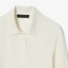 Runway Slim Fit Poloshirt mit langen Seidenärmeln