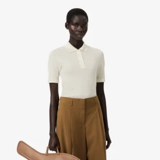 Runway Slim Fit Seiden-Mini-Piqua-Poloshirt