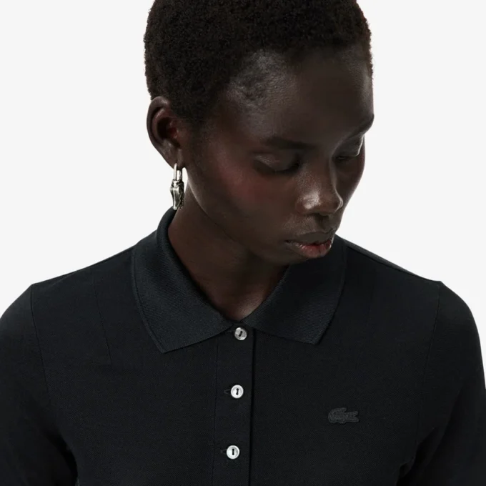 Runway Slim Fit Seiden-Mini-Piqua-Poloshirt