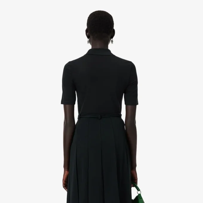 Runway Slim Fit Seiden-Mini-Piqua-Poloshirt